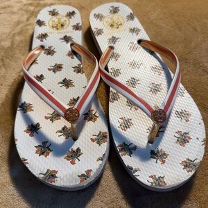 Tory Burch Lyonnaise floral print flip flop